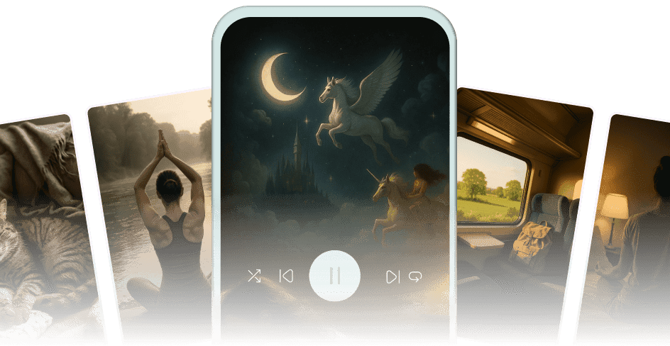 Audio ambiental y meditaciones guiadas